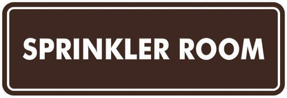 Signs ByLITA Standard Sprinkler Room Sign (Dark Brown) - Medium
