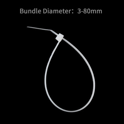 XINGO Cable Zip Ties (500 Pack), 40 Pounds Tensile Strength-Heavy Duty, Ultra Strong Durable Zipties, Self-Locking UV Resistant Nylon Plastic Wire Ties for indoor and outdoor (12 Inch, White)