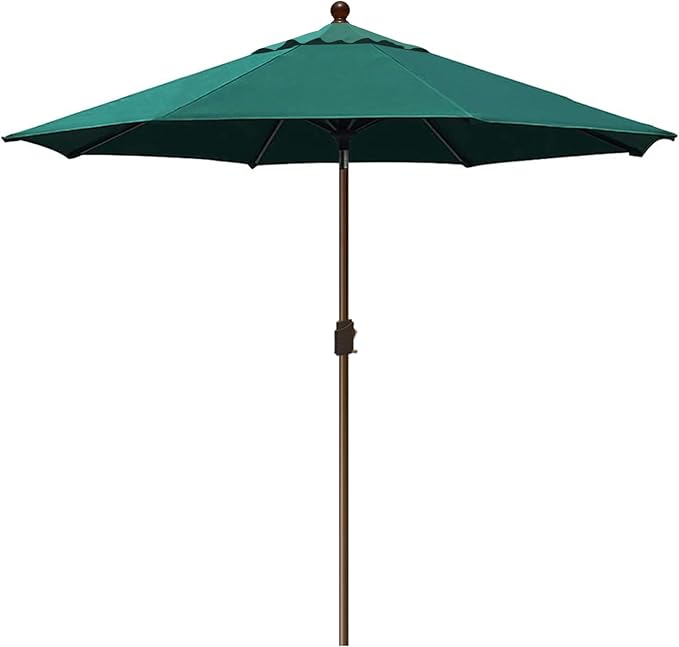 EliteShade USA 10-Year-Non-Fading 10Ft Market Umbrella Patio Umbrella Outdoor Table Umbrella with Ventilation, Forest Green