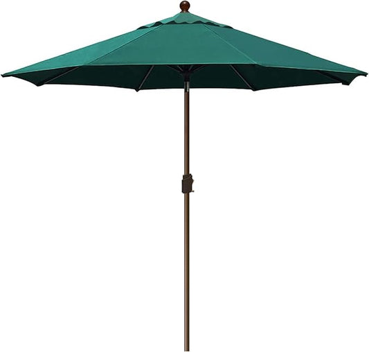 EliteShade USA 10-Year-Non-Fading 10Ft Market Umbrella Patio Umbrella Outdoor Table Umbrella with Ventilation, Forest Green
