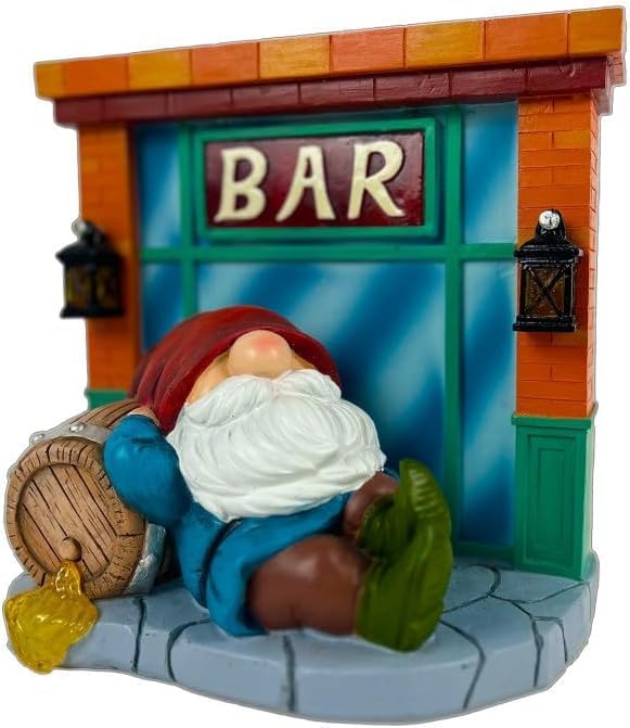 WINTS Garden Gnomes Solar Lights,Solar Gnomes Outdoor,Funny Garden Gnomes Decoration for Lawn,Balcony,Yard,Patio Gnome for Mom,Men