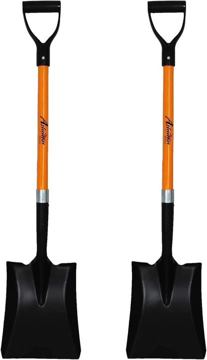 Ashman Transfer Shovel (2 Pack) – 41 Inches Long D Grip with Durable Handle – A Premium Quality Multipurpose Shovel for Heavy Duty Construction, Farming, and Outdoor works, Gardening, Landscape works.