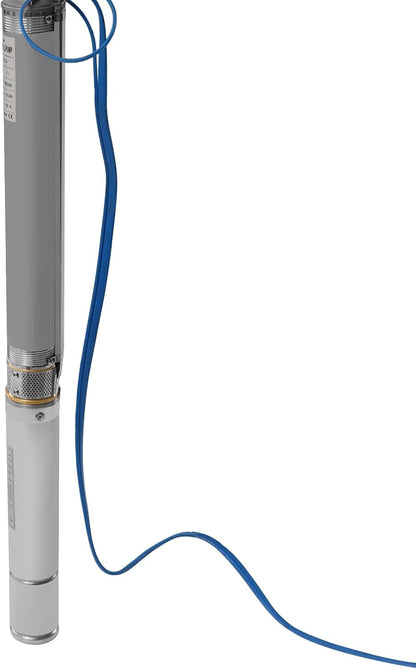 Deep Well Submersible Pump AC 110V 550W Electric Submersible Water Pump, 16 GPM Flow, 295ft Lift, Farm Ranch Irrigation Submersible Bore Hole Deep Well Pump 3420 RPM