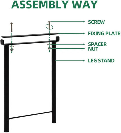 2PC Extra leg extensions, Replacement Parts for Metal Plant Stand (Tall Leg Replacement Part Ebony)