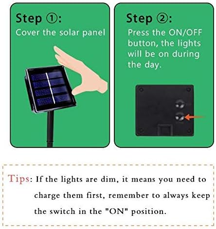 OZS 2PK 240LED Solar String Lights Outdoor Waterproof | Solar Christmas Tree Lights with 8 Lighting Modes Solar Light Outdoor for Xmas Party Garden Tree Christmas Decorations (Red&Cool White)