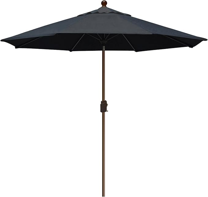 EliteShade USA 10-Year-Non-Fading 10Ft Market Umbrella Patio Umbrella Outdoor Table Umbrella with Ventilation, Black