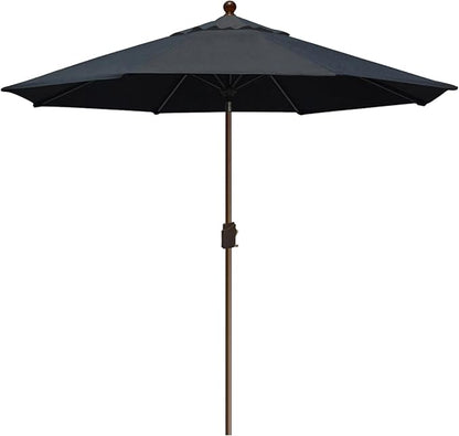 EliteShade USA 10-Year-Non-Fading 10Ft Market Umbrella Patio Umbrella Outdoor Table Umbrella with Ventilation, Black