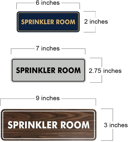 Signs ByLITA Standard Sprinkler Room Sign (Lt Gray) - Small