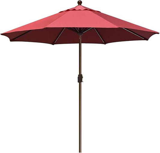 EliteShade USA 10-Year-Non-Fading 10Ft Market Umbrella Patio Umbrella Outdoor Table Umbrella with Ventilation, Burgundy