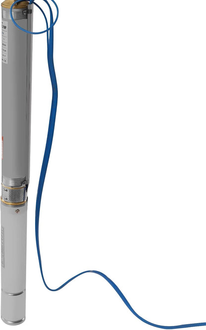 Deep Well Submersible Pump 110V 370W Electric Solar Powered Water Pump, 16 GPM Flow, 216ft Lift, Farm Ranch Irrigation Submersible Bore Hole Deep Well Pump 3420 RPM