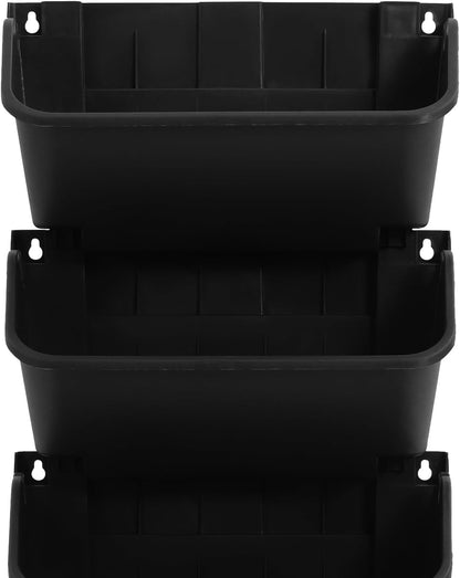 Self-Watering Wall-Mounted Planter, Vertical Wall Planter 18 Pots Vertical Living Wall Planter Indoor Plant Grow Pots w/Timer&Long Hose, Plant Flower Pot Holder for Flowers Vegetables (Black)