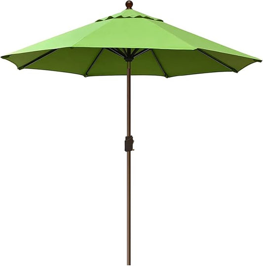 EliteShade USA 10-Year-Non-Fading 9Ft Market Umbrella Patio Umbrella Outdoor Table Umbrella with Ventilation, Macaw Green