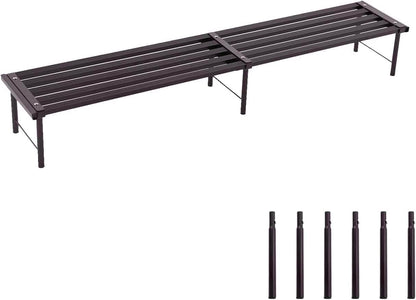 Metal Plant Stand, Rust-proof Aluminum Flower Pot Stand, Plants Display Stands Decoration Racks for Living Room Balconies and Gardens (120 Ebony)