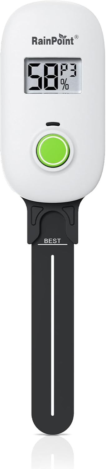 RAINPOINT Smart Digital Wireless Plant Moisture Meter Houseplant Indoor,WiFi Hub Needed,Capacitive Probe,Leave-in Soil Hygrometer Sensor,Real-time Monitor Humidity Tester Outdoor Gardening