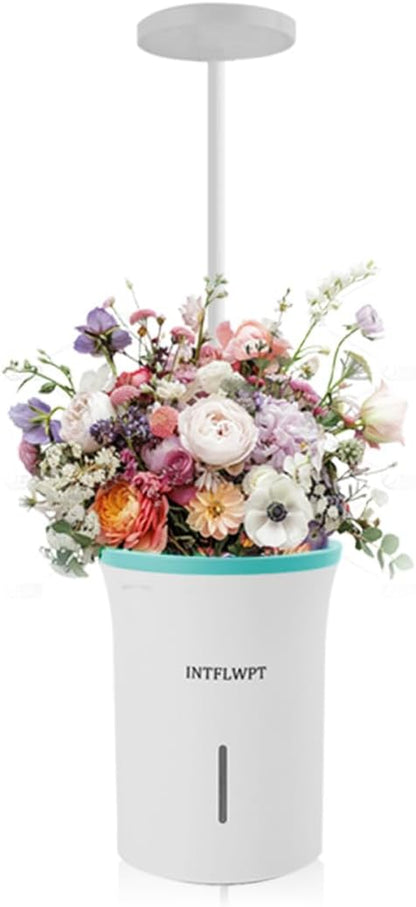 Indoor Planter Grow Light, Soil & Hydroponic Dual Mode, Automatic Timer for 3H/9H/12H, Full Spectrum 9 Dimmable Levels, Plants Germination Kit for 4 Pods, Ideal for Herbs, Flowers & Vegetables (Blue)