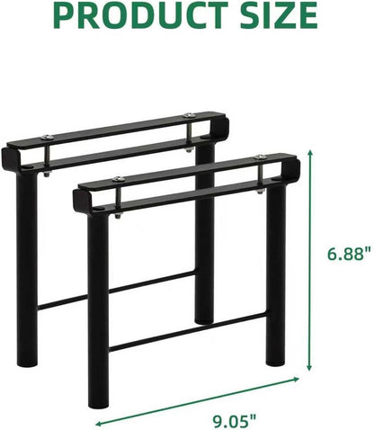 2PC Extra leg extensions, Replacement Parts for Metal Plant Stand (Short Leg Replacement Part Ebony)