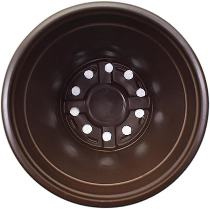 100 PCS 6 Inches Plastic Plant Nursery Pots, Reusable Plastic Pots for Succulents, Seedlings, Cuttings, Transplanting,Seedlingswith Drainage Holes