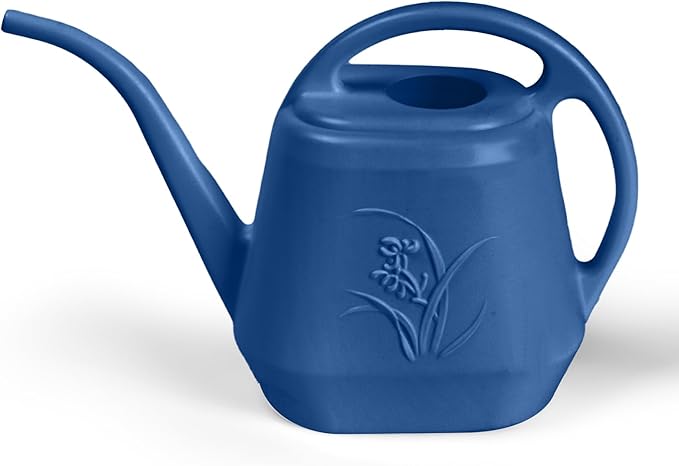 Plastic Watering Can - Blue - 1 Gallon