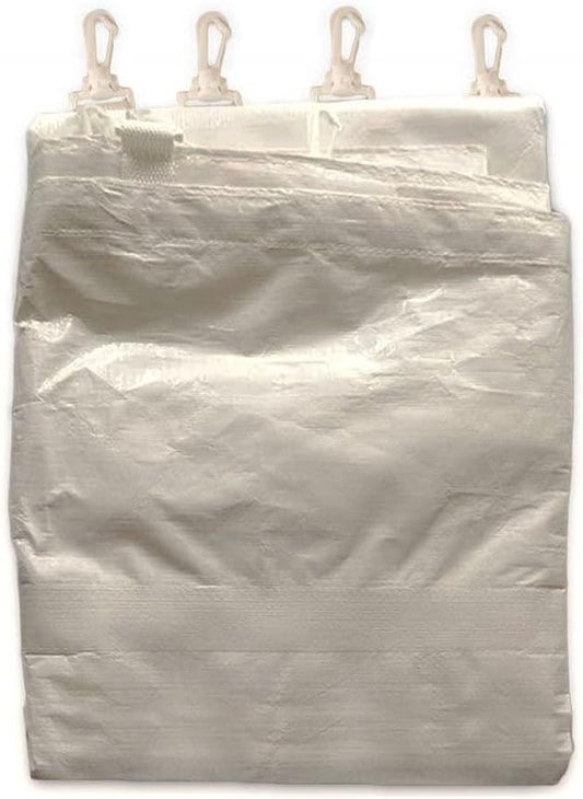 20' x 20' Economy Sidewall Kit for Canopy Tent, Complete Set of (4) White 20' Side Walls for 7' Foot Height Party Frame and Outdoor Canopy Pole Tents, Tent Not Included