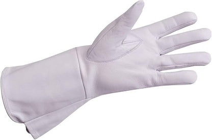 Leather Gauntlet Gloves Medieval Renaissance - SCA LARP Costume Gauntlets Men Women - Genuine Sheep Leather 14 Inch