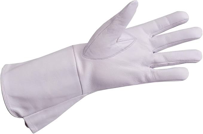 Leather Gauntlet Gloves Medieval Renaissance - SCA LARP Costume Gauntlets Men Women - Genuine Sheep Leather 14 Inch