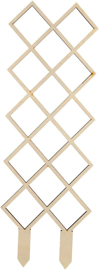 Wooden Plant Trellis for Indoor Climbing Plants with Honeycomb DIY Support Frame for Orchids Vines Tomatoes Reusable
