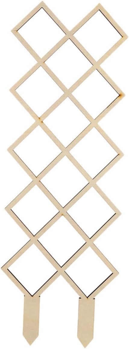 Wooden Plant Trellis for Indoor Climbing Plants with Honeycomb DIY Support Frame for Orchids Vines Tomatoes Reusable