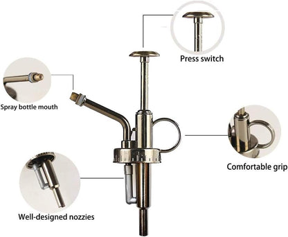 Sprayers Watering Nozzles, Plastic Bronze Top Pump, Replacement for Glass Plant Mister Spray Bottle