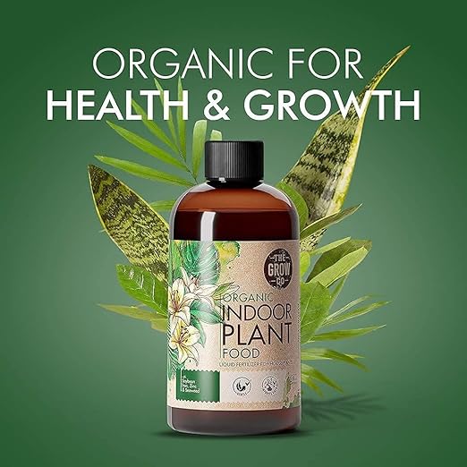 Organic Indoor Plant Food - All-Purpose Liquid Fertilizer - Best for Live Houseplants Indoors + Common Home Outdoor Plants in Pots (8 oz)