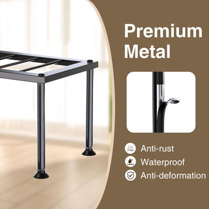 1 Tier Plant Stand: Ladder Plant Holder - Metal Flower Pot Stand - Heavy Duty Flower Rack for Living Room Patio Garden Corner Balcony and Courtyard.