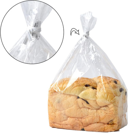 DGTANGYIN 500 Pcs 5" White Paper Twist Ties, for Party Cello Candy Bread Coffee Bags Cake Pops