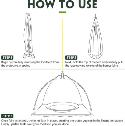 Sawysine 4 Pack Mesh Plant Cover Reusable Screen Cloche Dome Plant Protector Tent Collapsible Umbrella for Outdoor Garden Greenhouse Vegetable Flowers Strawberry from Animals(24 x 24 Inch,Green)