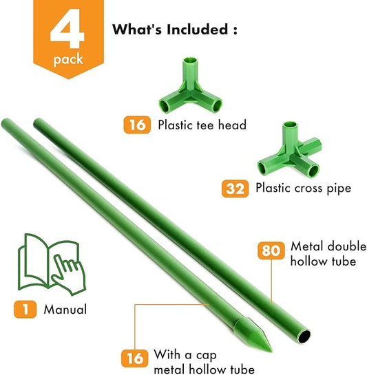 MAGGIFT Tomato Cage - 4 Pack 68 Inch Tomatoes Plant Stakes Support Cages Trellis Extra Tall for Garden & Pots