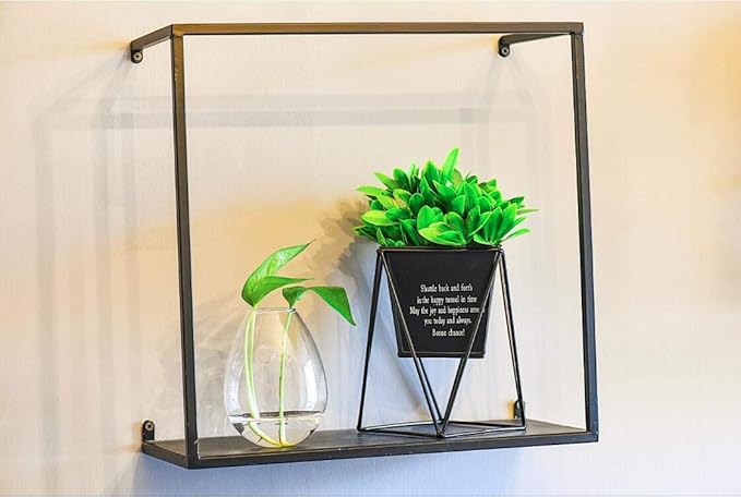 Kingbuy Wall Hanging Propagation Station Glass Plant Terrarium Container Egg Shape for Propagating Hydroponic Plants Home Office Garden Decor Wedding, 4 Pack