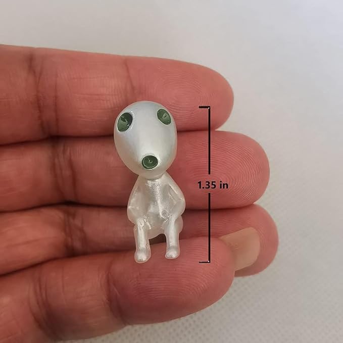 5 Pcs Luminous Tree Elves Spirit Gardening Mononoke Potted Decoration Micro Princess Landscape Figures Ornament , Fairy Garden Accessories, Plant Accessories, Halloween Decorations - Green.