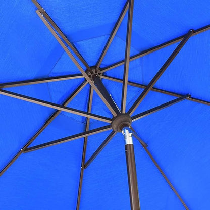 EliteShade USA 10-Year-Non-Fading 10Ft Market Umbrella Patio Umbrella Outdoor Table Umbrella with Ventilation, Royal Blue