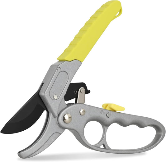 Yesker Pruning Shears Garden Shears 7.8" Professional Garden Scissors Sharp 65 Manganese Steel Blade Heavy Duty Clippers Hand Pruners for Cutting Fresh Flowers Branch Plant Trimming Gardening Tools