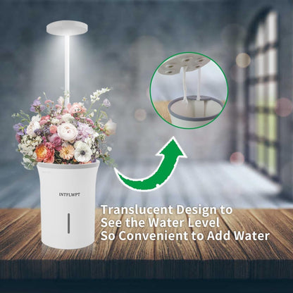 Indoor Planter Grow Light, Soil & Hydroponic Dual Mode, Automatic Timer for 3H/9H/12H, Full Spectrum 9 Dimmable Levels, Plants Germination Kit for 4 Pods, Ideal for Herbs, Flowers & Vegetables (Grey)