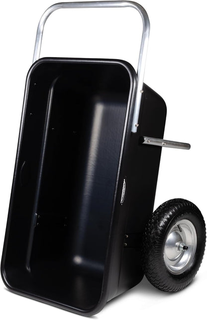 Smart Carts Premium Yard Cart - Strong, Lightweight, and Perfectly Balanced (16" Air Filled Wheels)