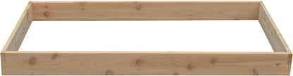 Red Cedar Wood Raised Vegetable Garden Bed - Amish Made in USA (5.5" Raised Bed, Unfinished)