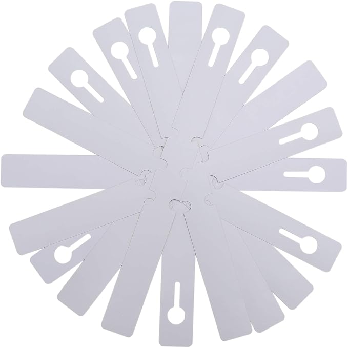 200 Pcs White Plastic Plant Tags with a Marker Pen, Wrap Around Hanging Tree Tags Nursery Garden Labels Waterproof Nursery Garden Stakes, 2x20cm