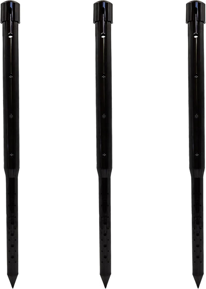 24" DEEP DRIP Watering Stake (3 Pack) (Black), 24GKDD