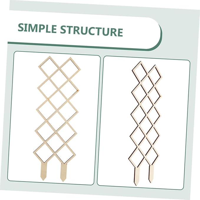 Wooden Plant Trellis for Indoor Climbing Plants with Honeycomb DIY Support Frame for Orchids Vines Tomatoes Reusable