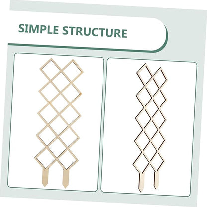 Wooden Plant Trellis for Indoor Climbing Plants with Honeycomb DIY Support Frame for Orchids Vines Tomatoes Reusable
