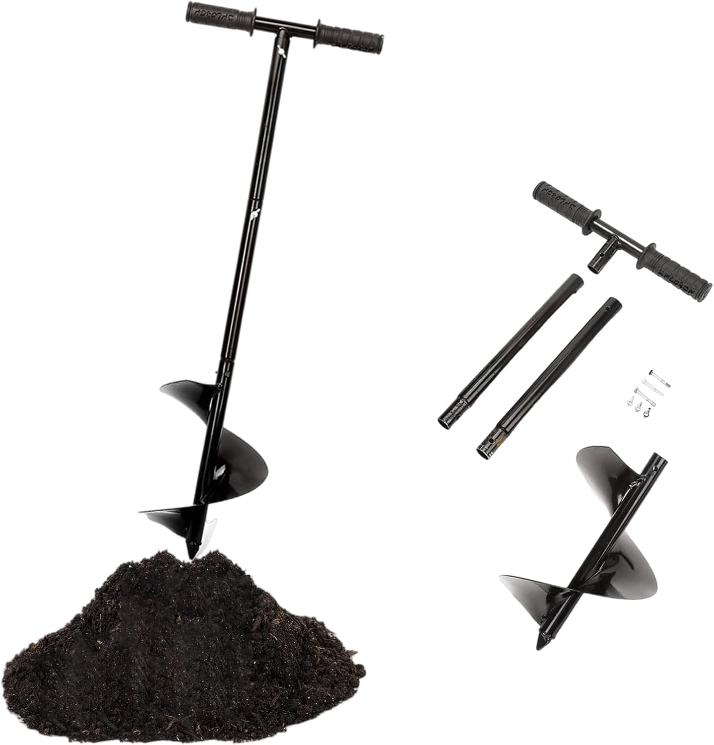 Compost Turner Aerator,Compost Stirrer Tool for Outdoor Composting Manual Compost Bin Aerator Rotating Aerator Soil Tiller