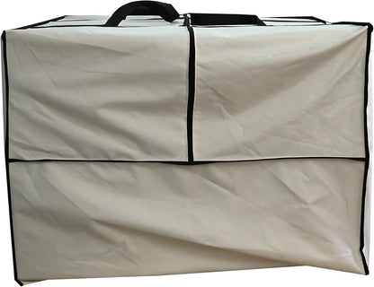Outdoor Square Cushion/Cover Storage Bag, Protective Zippered Storage Bags with Handles, 32''L x 32''W x 24''H Beige