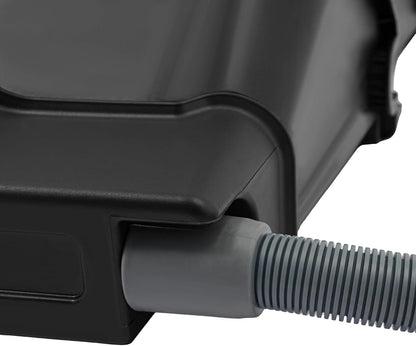 20Pack Vertical Wall Planter, 13 inch Wall Mounted Garden Planters, Stackable Wall Hanging Planter, Plastic Flower Pot with 4 Drainage Tray & 6.56FT Drainage Pipe for Indoor and Outdoor (Black)