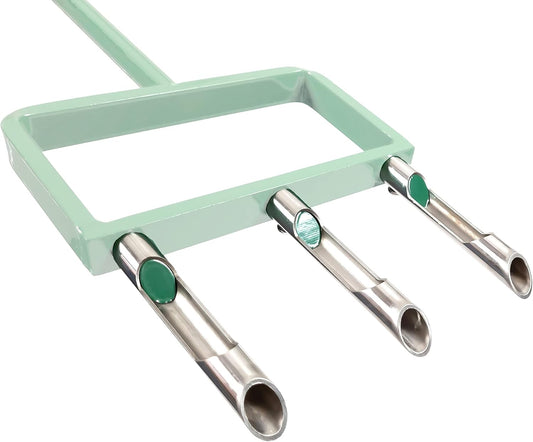 LANDZIE Lawn Aerator Replacement Tines - Set of 3 Hollow Tines for Aerator Lawn Tool - 3 Heavy Duty Stainless Steel Manual Lawn Aerator Add-on Hollow Tines for Compacted Soil - Manual Hand Coring Tool