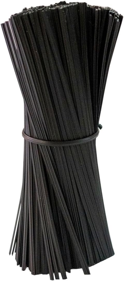 Plastic Black 4" Twist Ties, Reusable Cable Ties,Long Garbage Bag Twist Ties, Trash Bag Coated Ties, Twisty Ties for Organizing, Plant Hollding, Office, Christmas Tree (500 Pcs/4 inch)