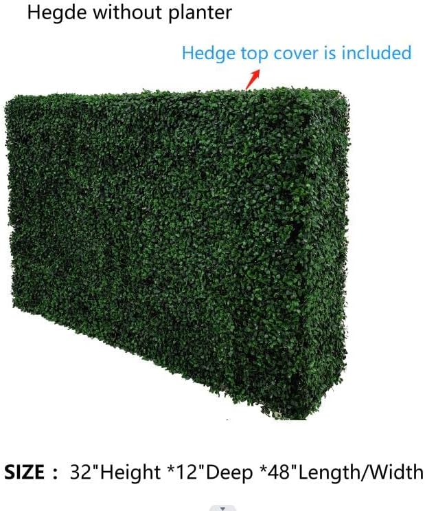 AGPL 32" Boxwood Hedge Box Without Planter (48" W 32" H 12" D) TOP Cover Panel is Included